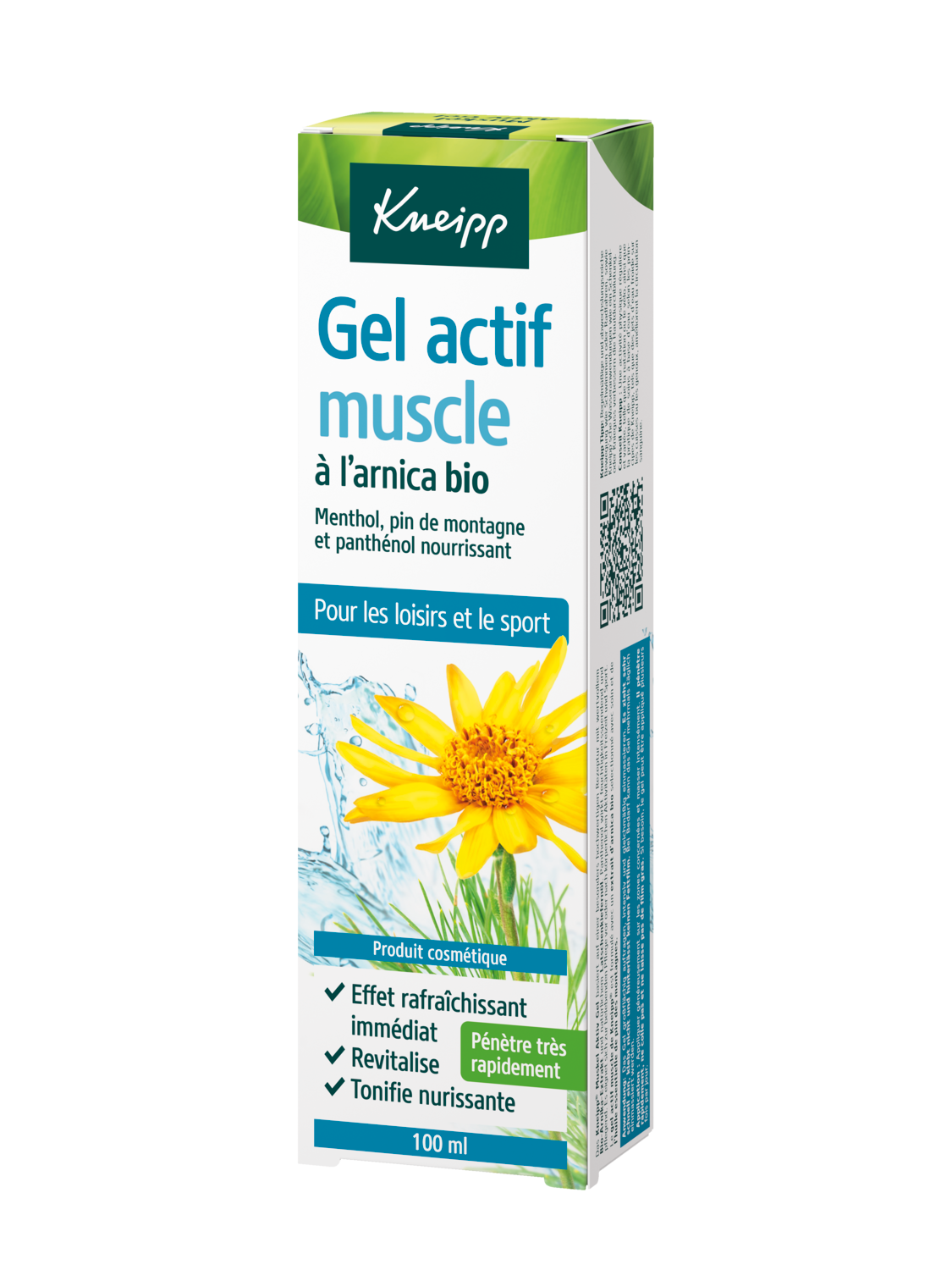 Gel actif muscle - Vue de dos