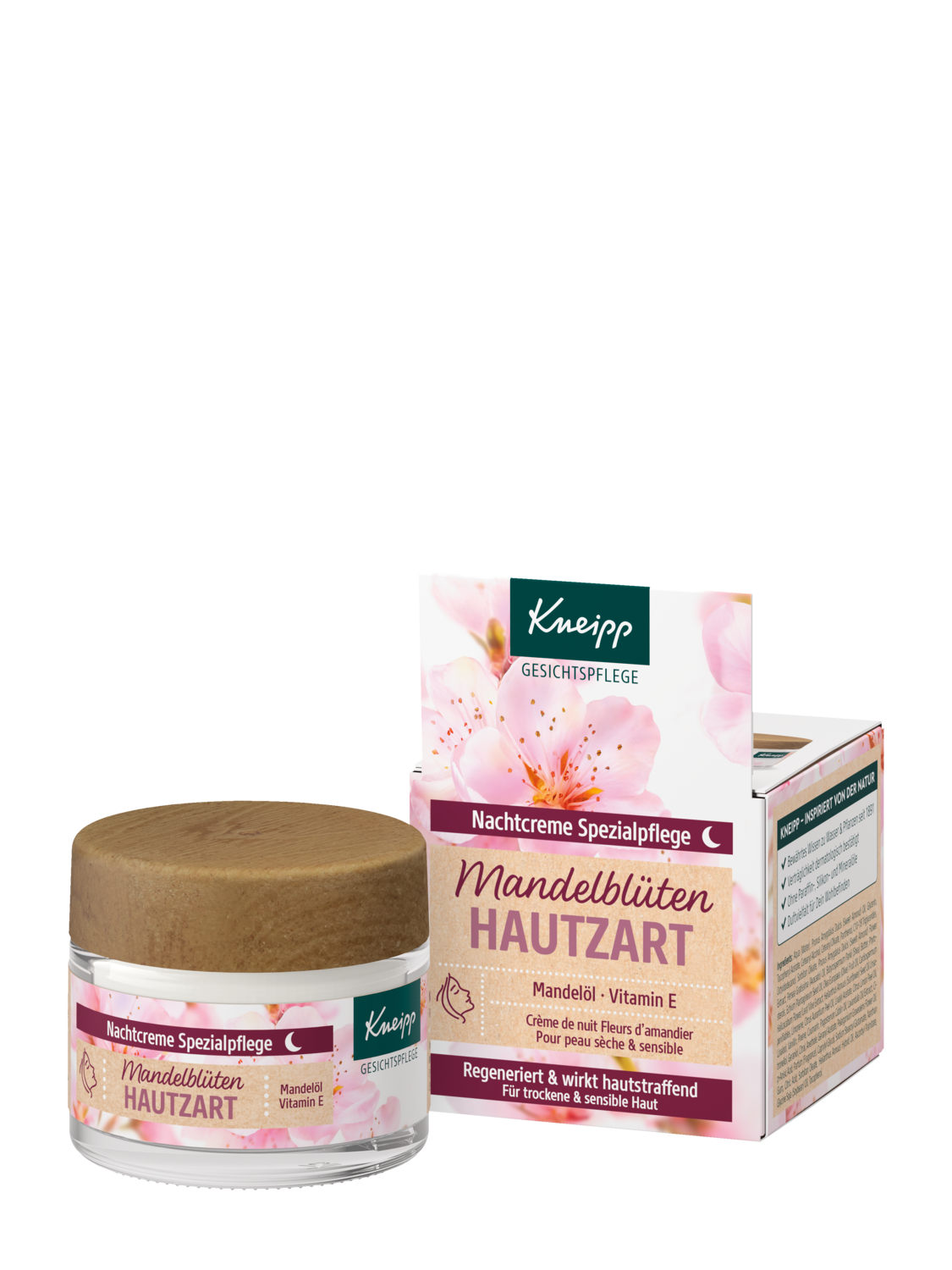 Cr&egrave;me de nuit Fleurs damandier - Vue de face