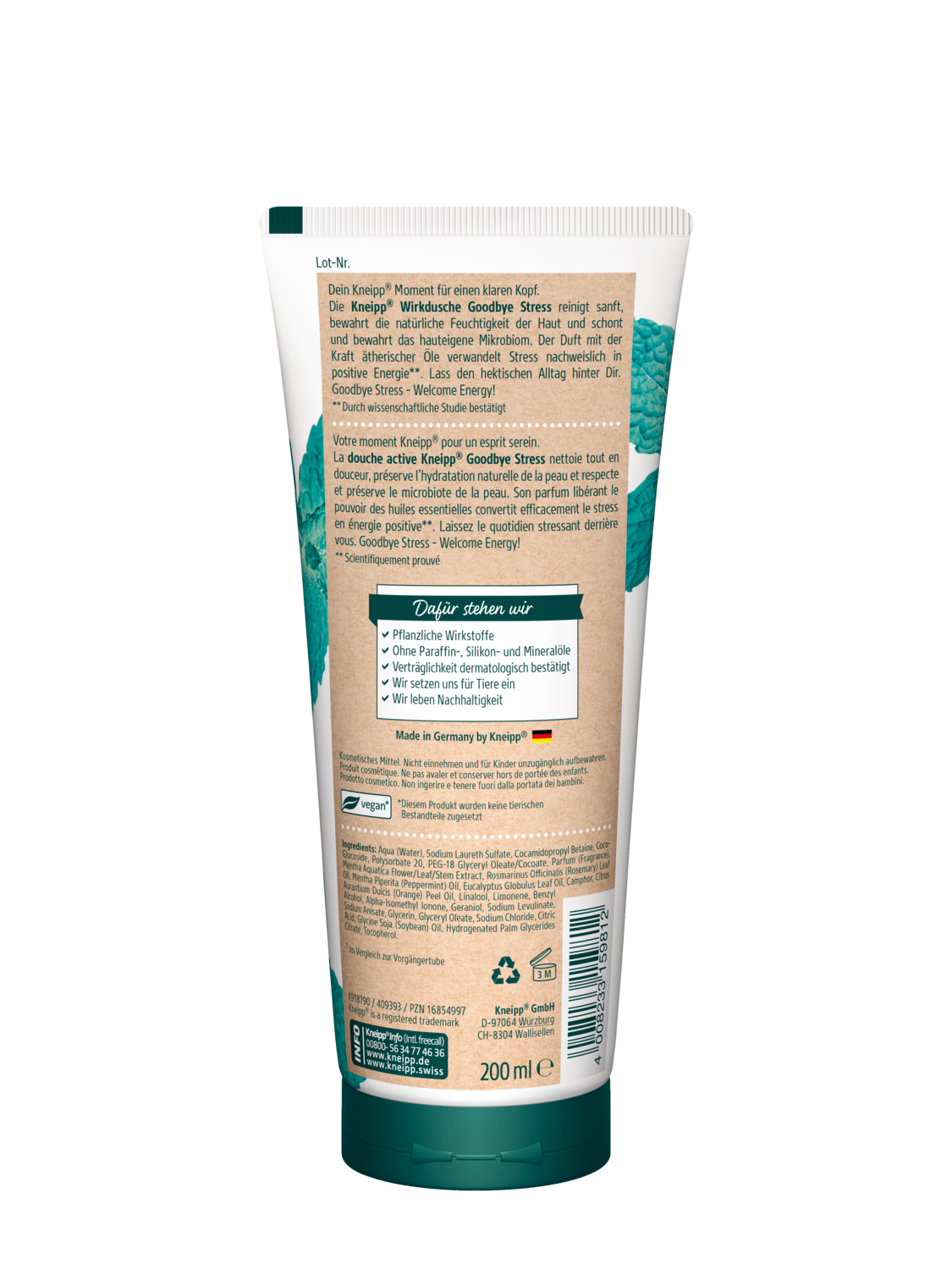 Douche Active Goodbye Stress - Vue de dos