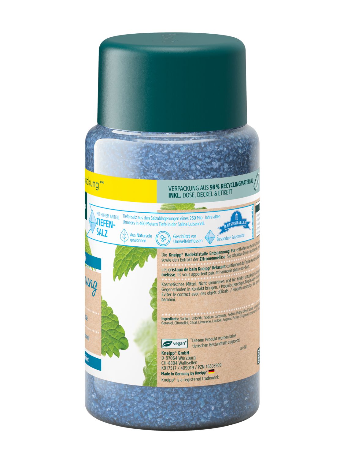 Cristaux de bain Relaxant - Vue de droite