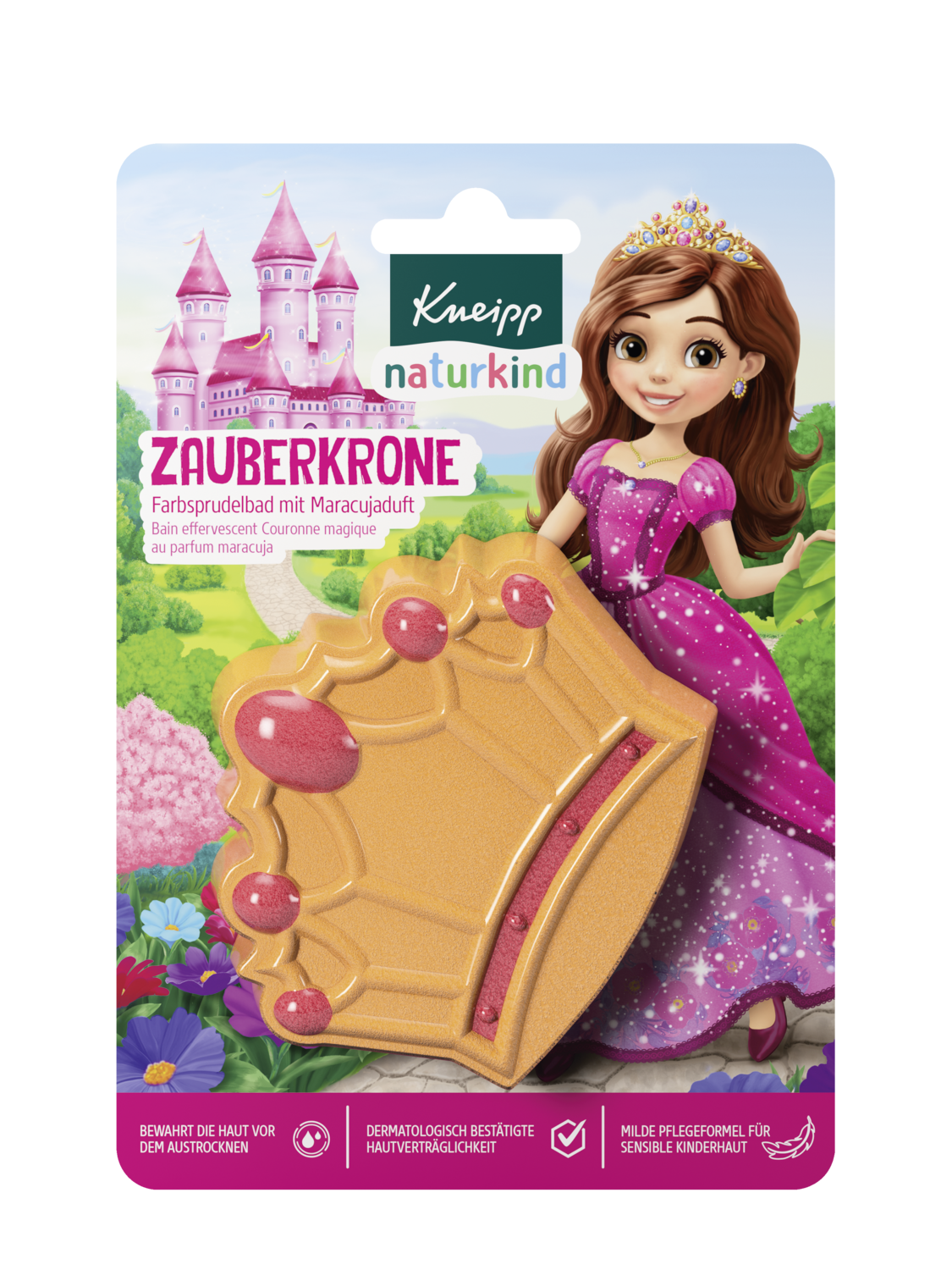 Naturkind  Bain effervescent Couronne magique - Vue de face