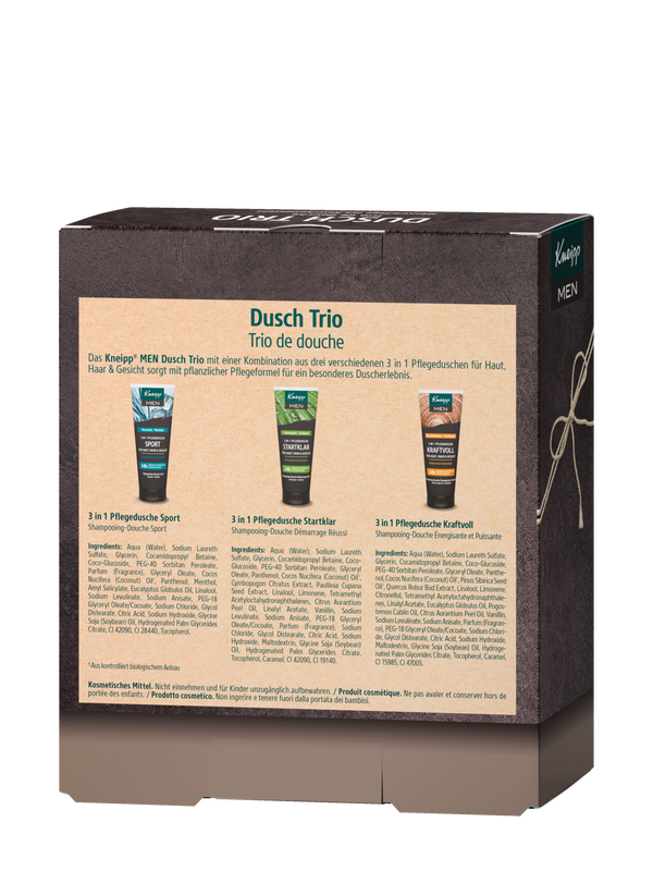 Coffret cadeau MEN Trio de douche