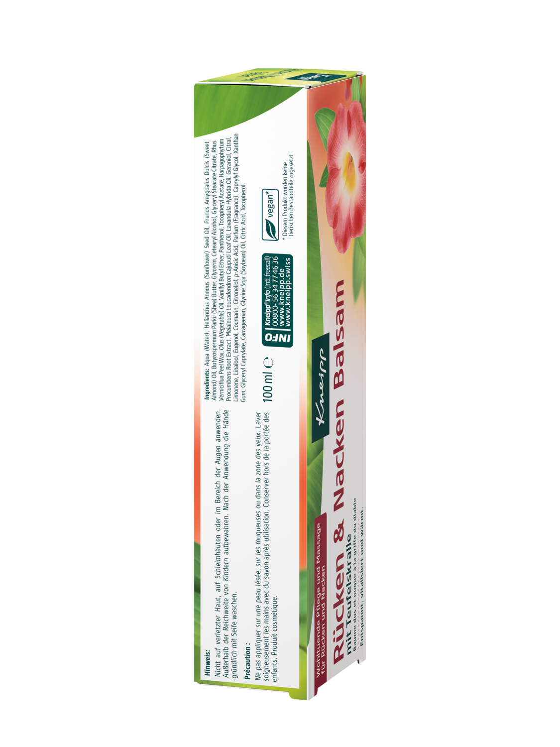 Baume dos et nuque &agrave; la griffe du diable - Vue de gauche