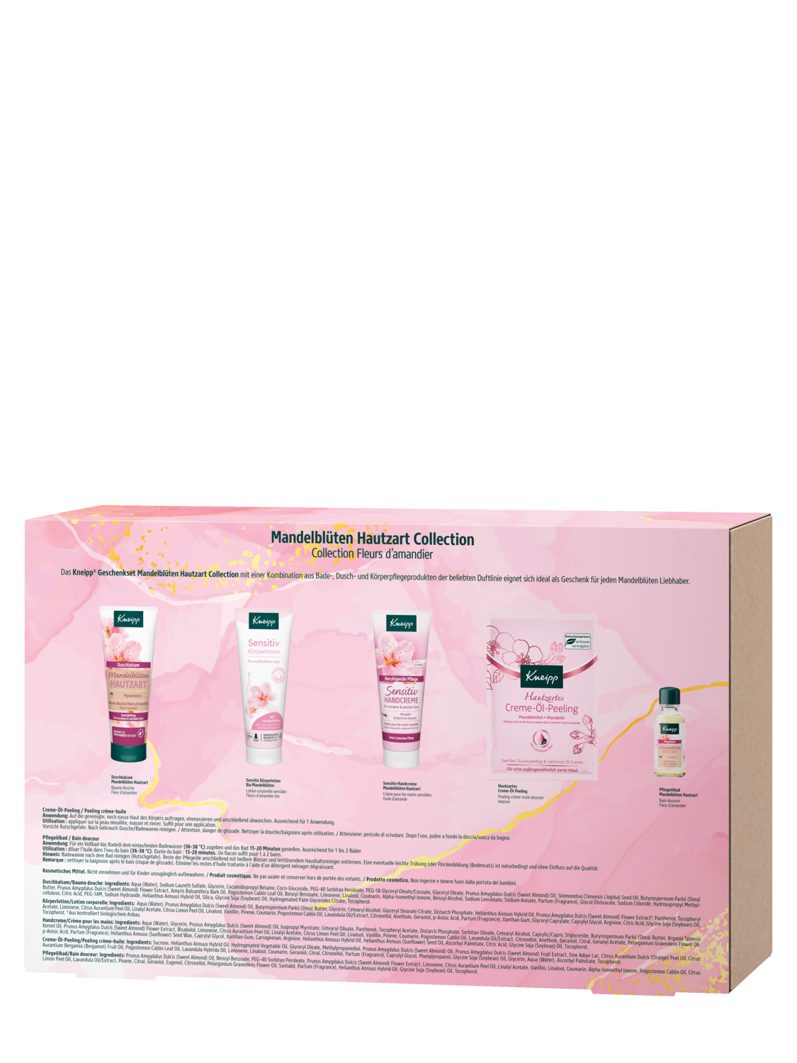 Coffret cadeau Fleur d'amandier Collection - Vue de dos