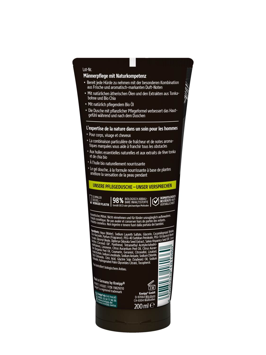 Shampooing-Douche Dynamique - Vue de dos