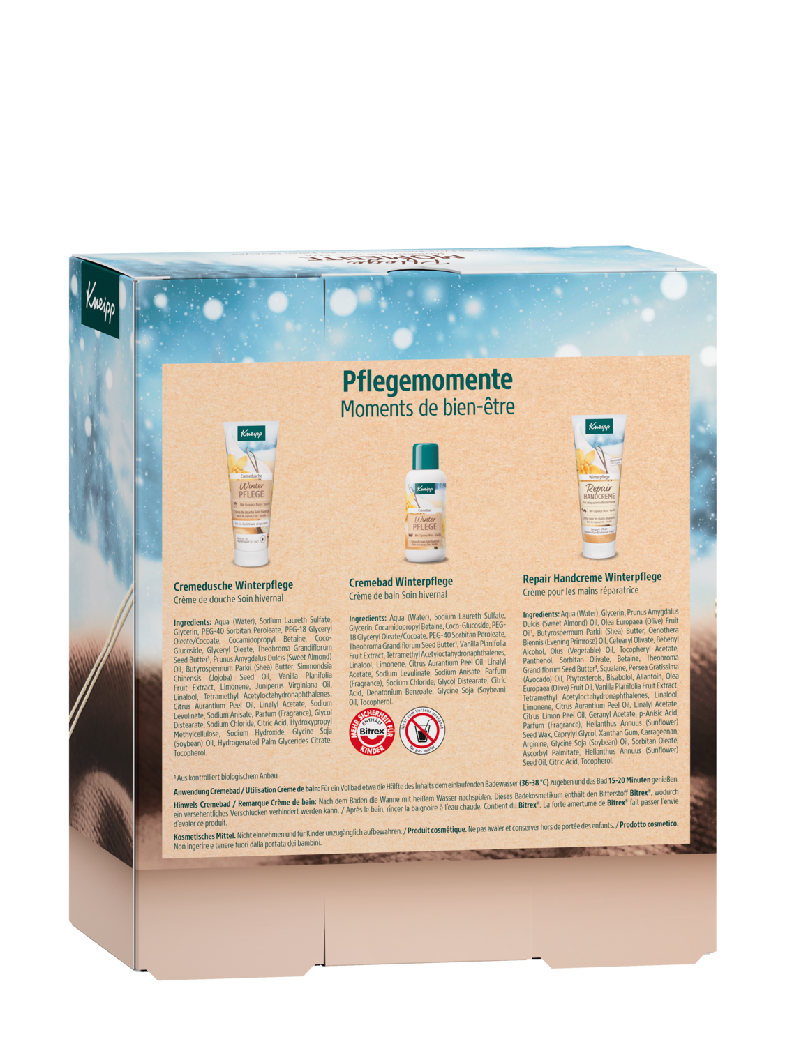 Set Cadeau Moments de bien-&ecirc;tre - Vue de dos