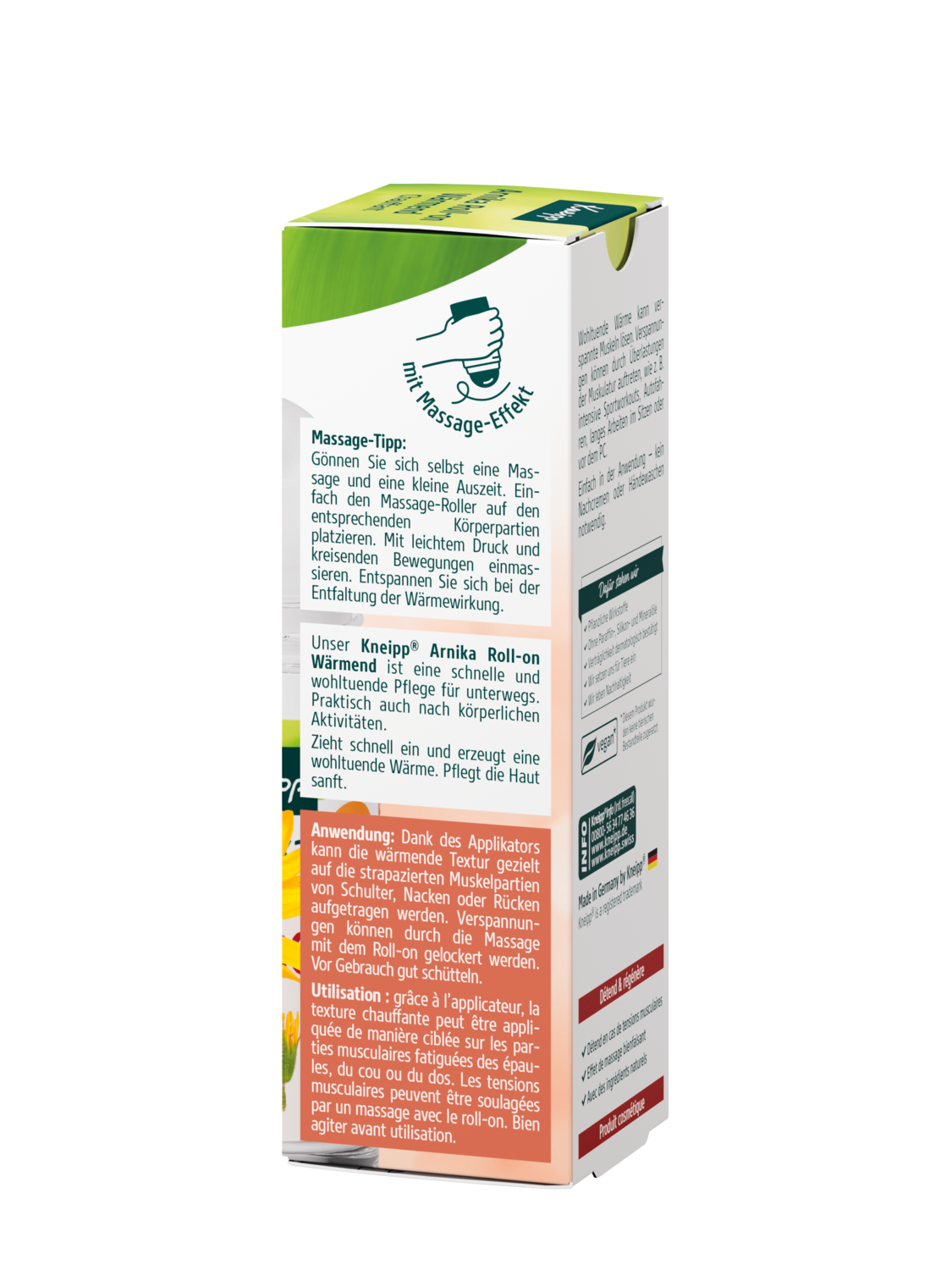 Arnika Roll-on Chauffant - Vue de gauche