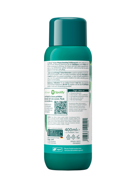 Bain moussant Saison hivernale - Vue de dos