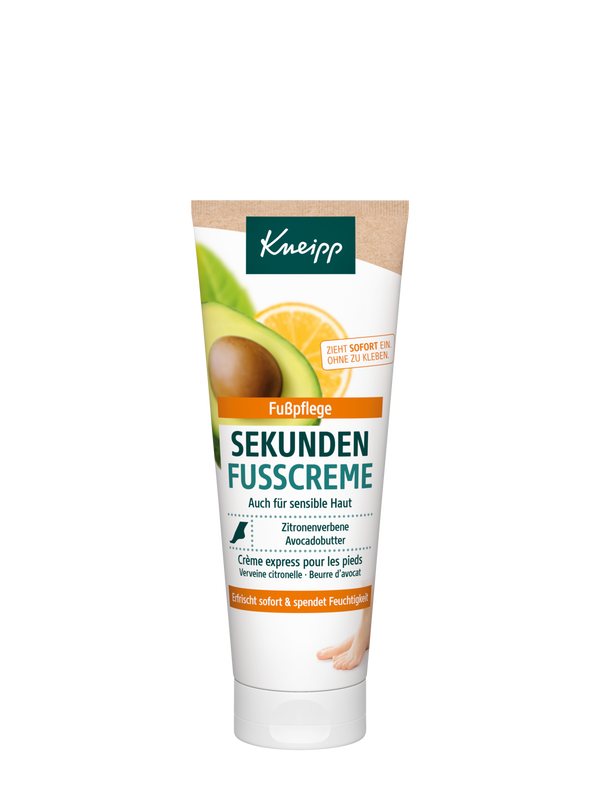 Cr&egrave;me express pour les pieds
