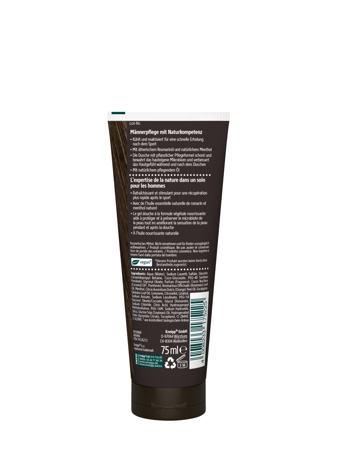 Shampooing-Douche Sport MINI - Vue de dos