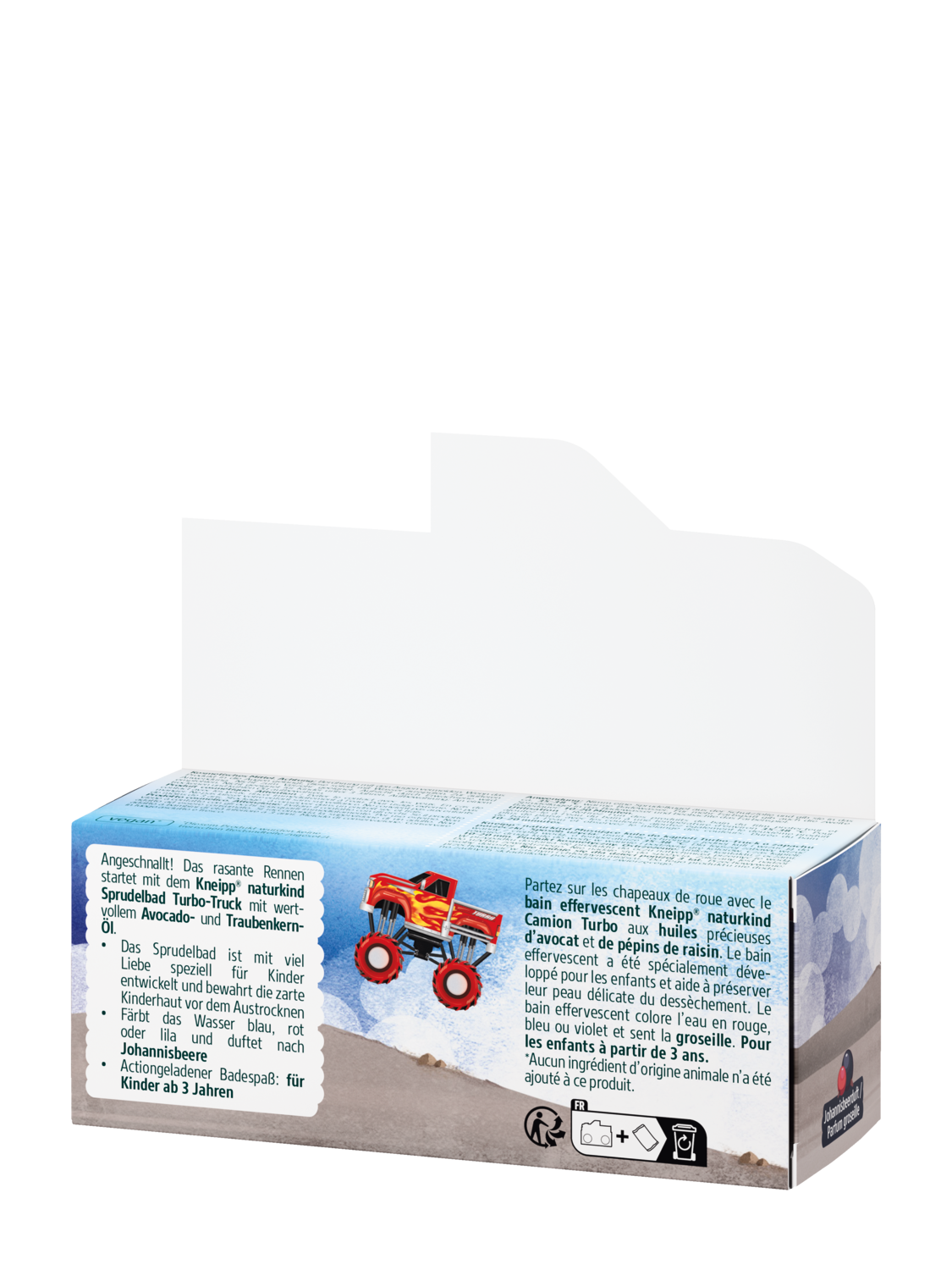 naturkind Bain effervescent Camion Turbo - Vue de dos