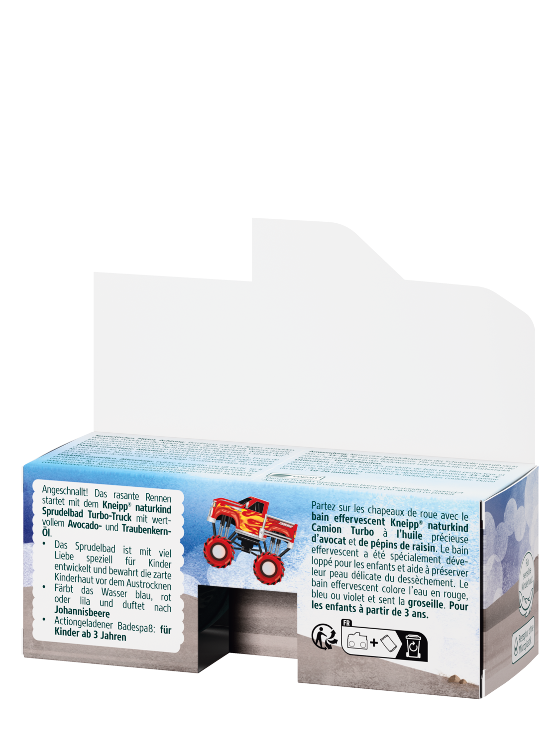 naturkind Bain effervescent Camion Turbo - Vue de dos