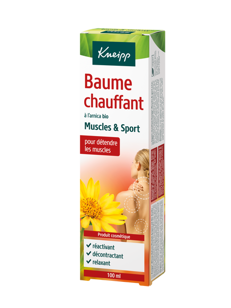 Baume chauffant à l'arnica bio - Vue de dos
