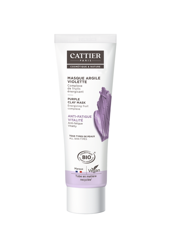 Cattier Masque à l'argile violet pour peau fatiguée