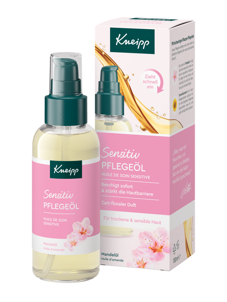 Huile de soin sensitive - Vue de face