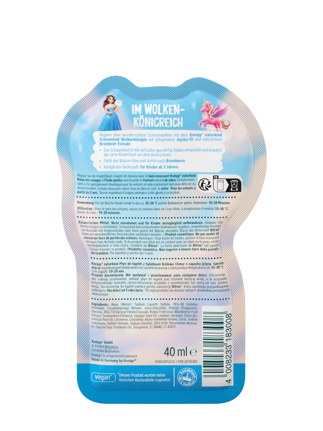 Naturkind Bain moussant Reine des nuages - product.imageview.details
