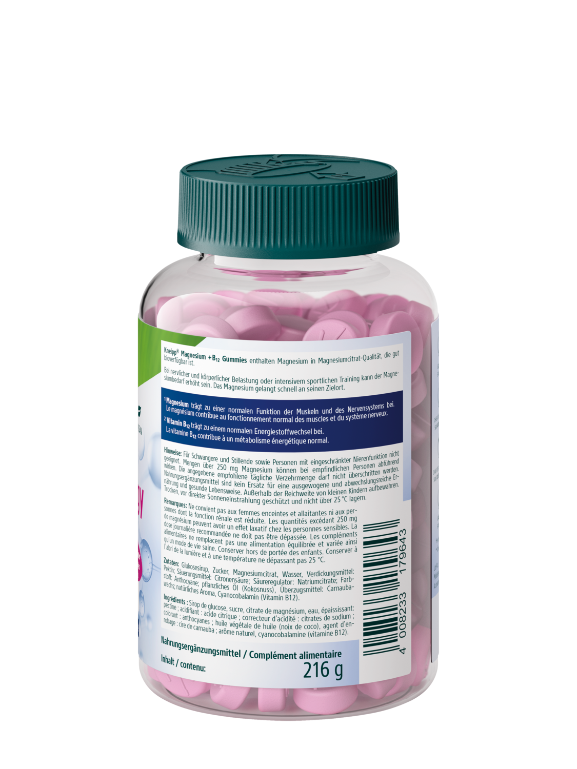 Magnesium + B12 Energy Gummies - Vue de droite