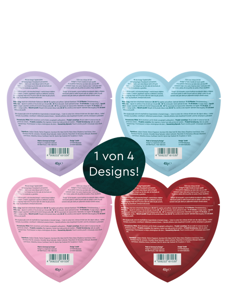 Cristaux de bain Message du cœur - Vue de dos