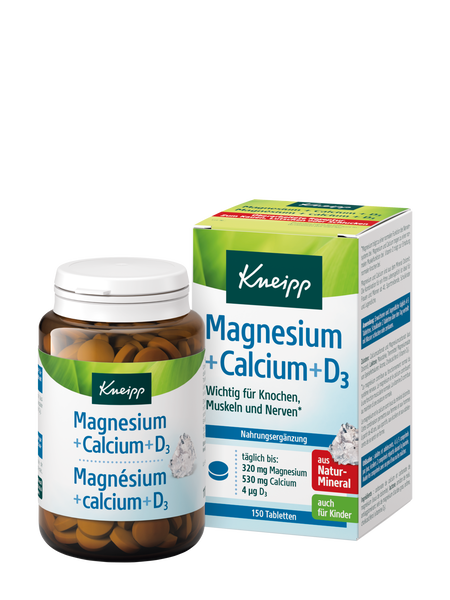 Magnesium + Calcium + Vitamin D3 - Vue de face