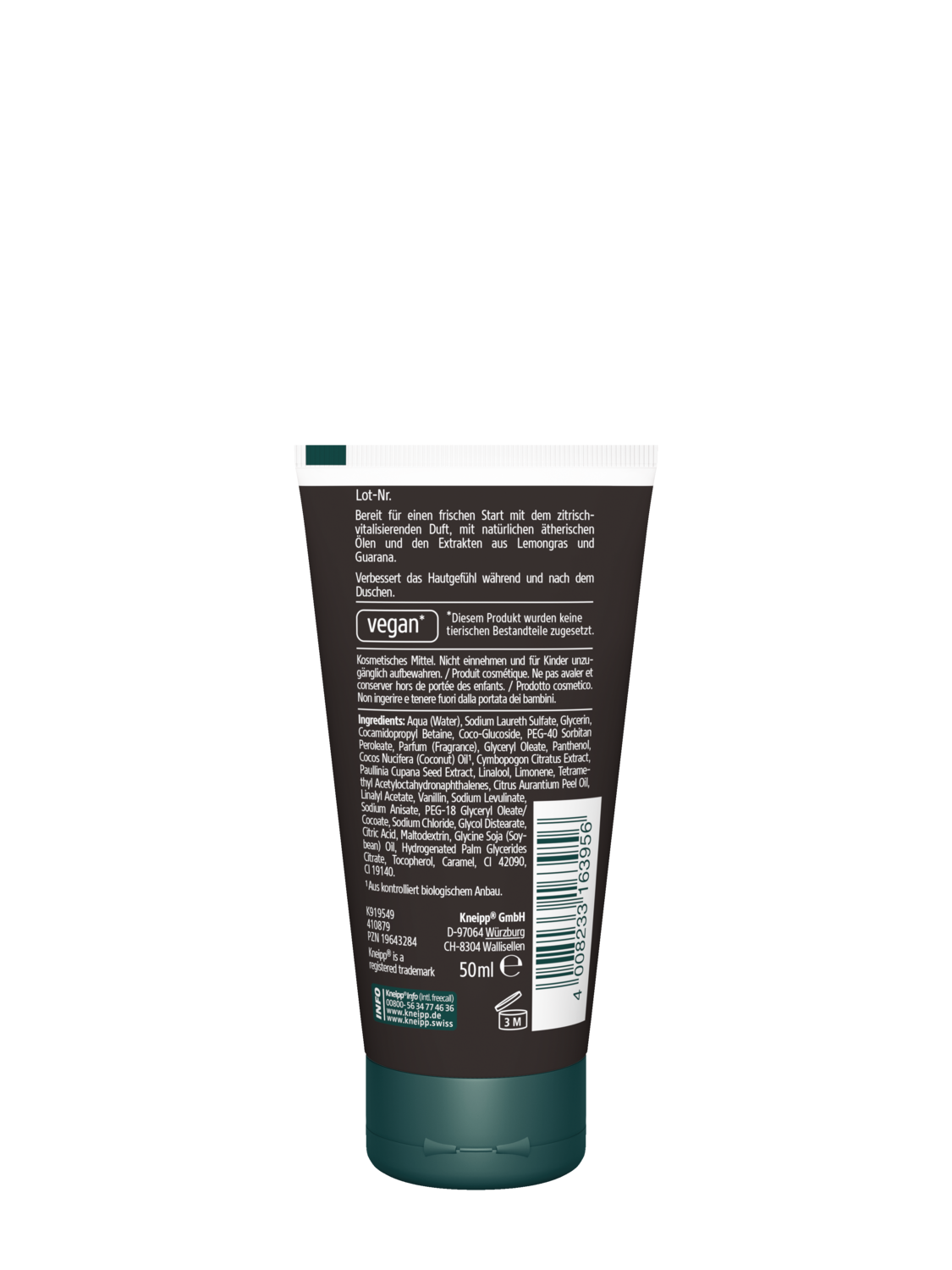 Shampooing-Douche D&eacute;marrage R&eacute;ussi Mini - Vue de dos