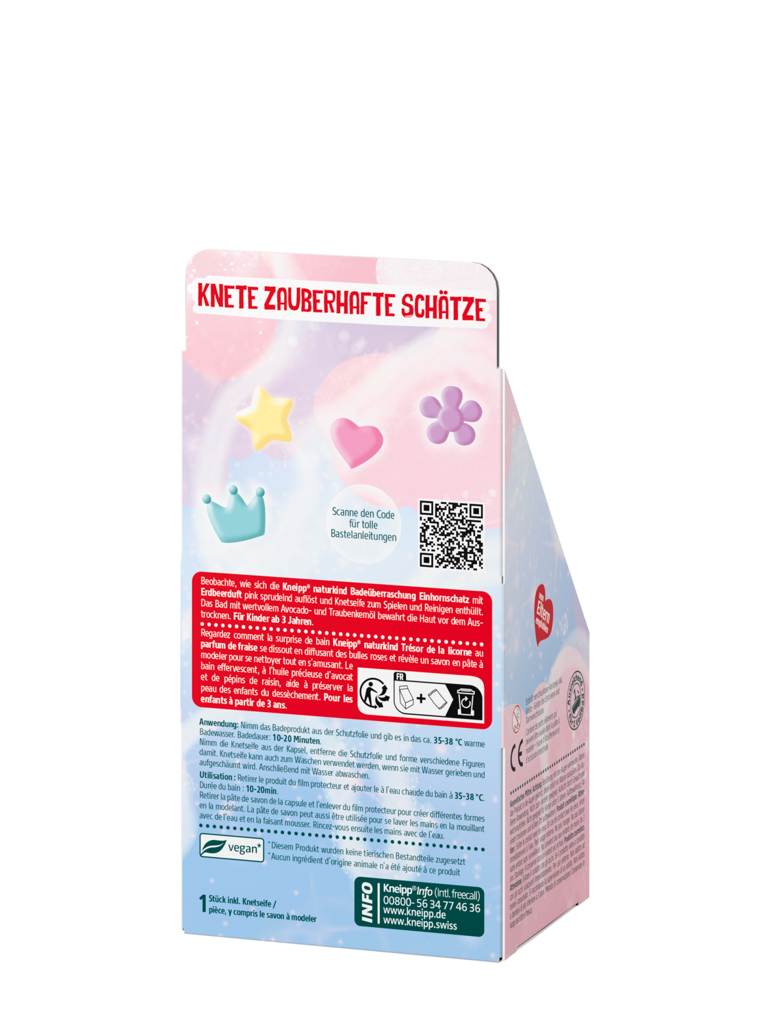 Bain surprise Tr&eacute;sor de la licorne - Vue de dos