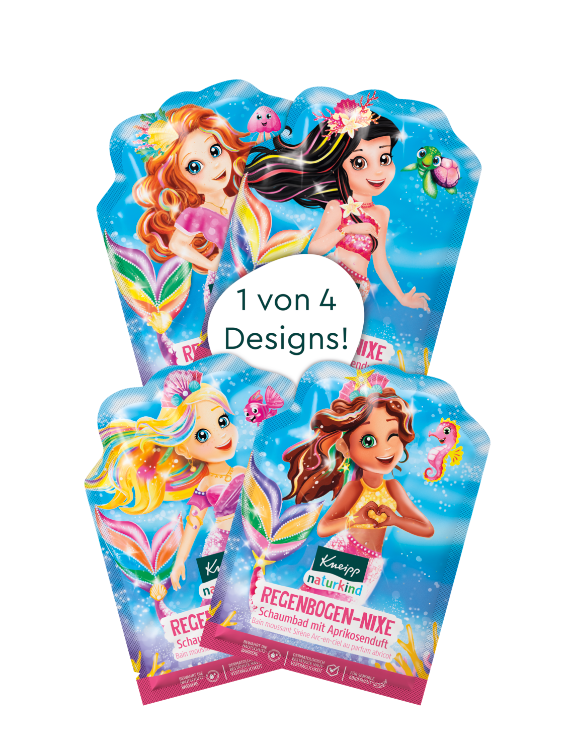 Bain moussant Sir&egrave;ne Arc-en-ciel - Vue de face