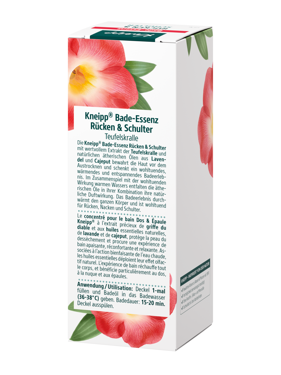 Concentr&eacute; pour le bain Dos + &Eacute;paule - Vue de dos