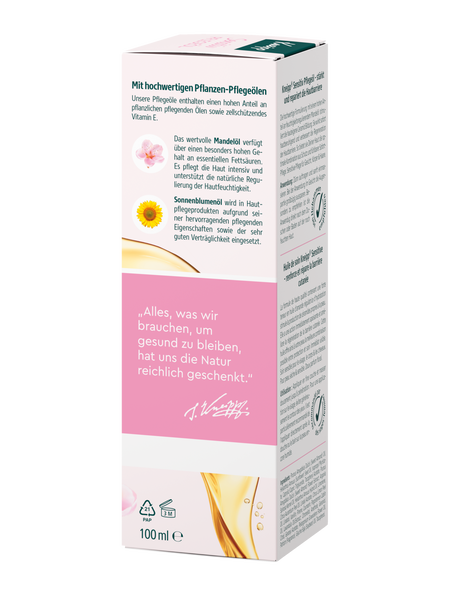 Huile de soin sensitive - Vue de gauche