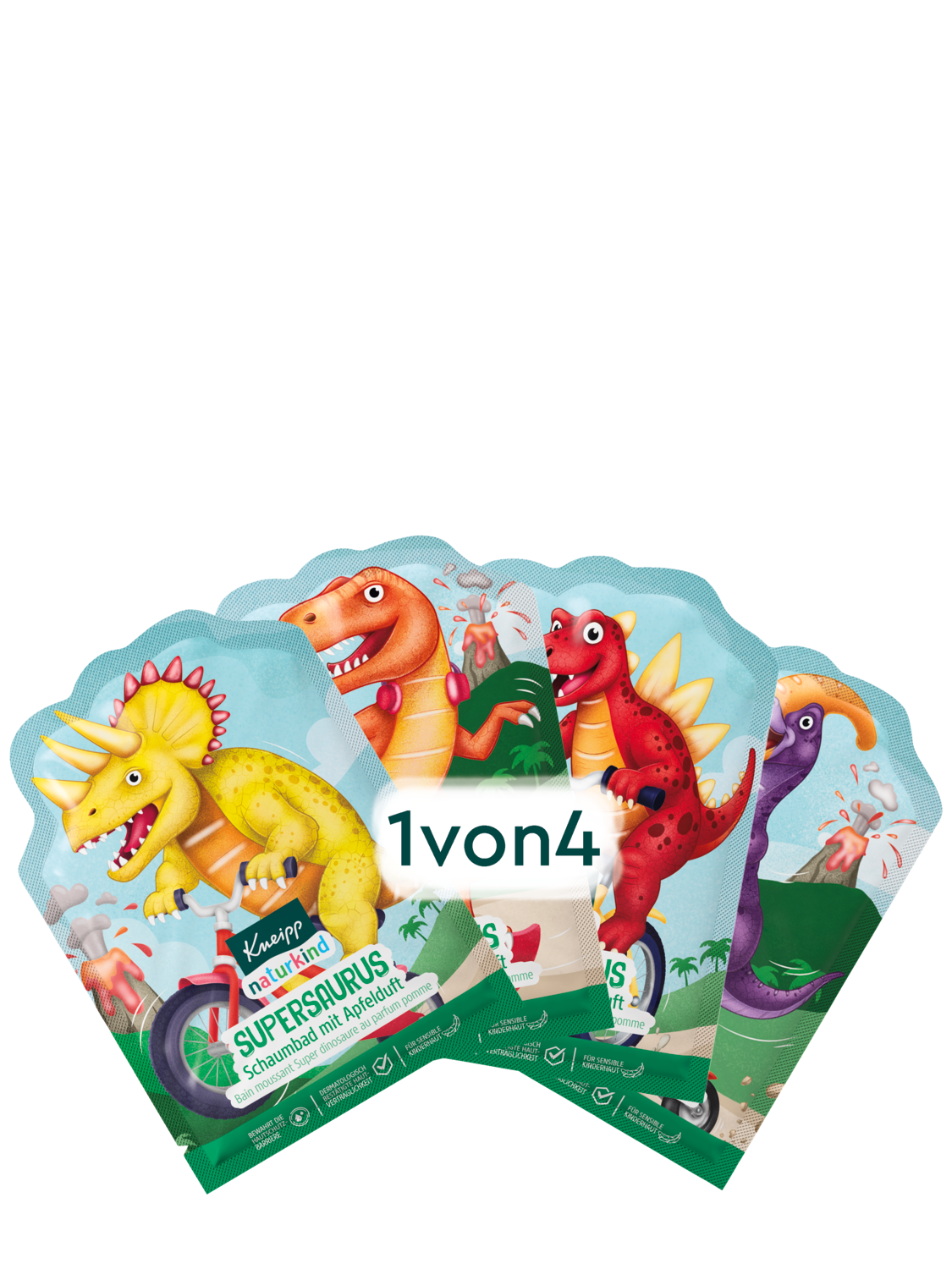 Bain moussant Super dinosaure - Vue de face