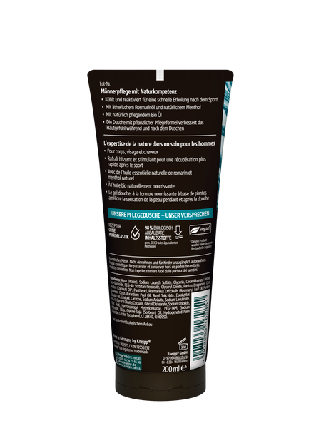 Shampooing-Douche Sport - Vue de dos