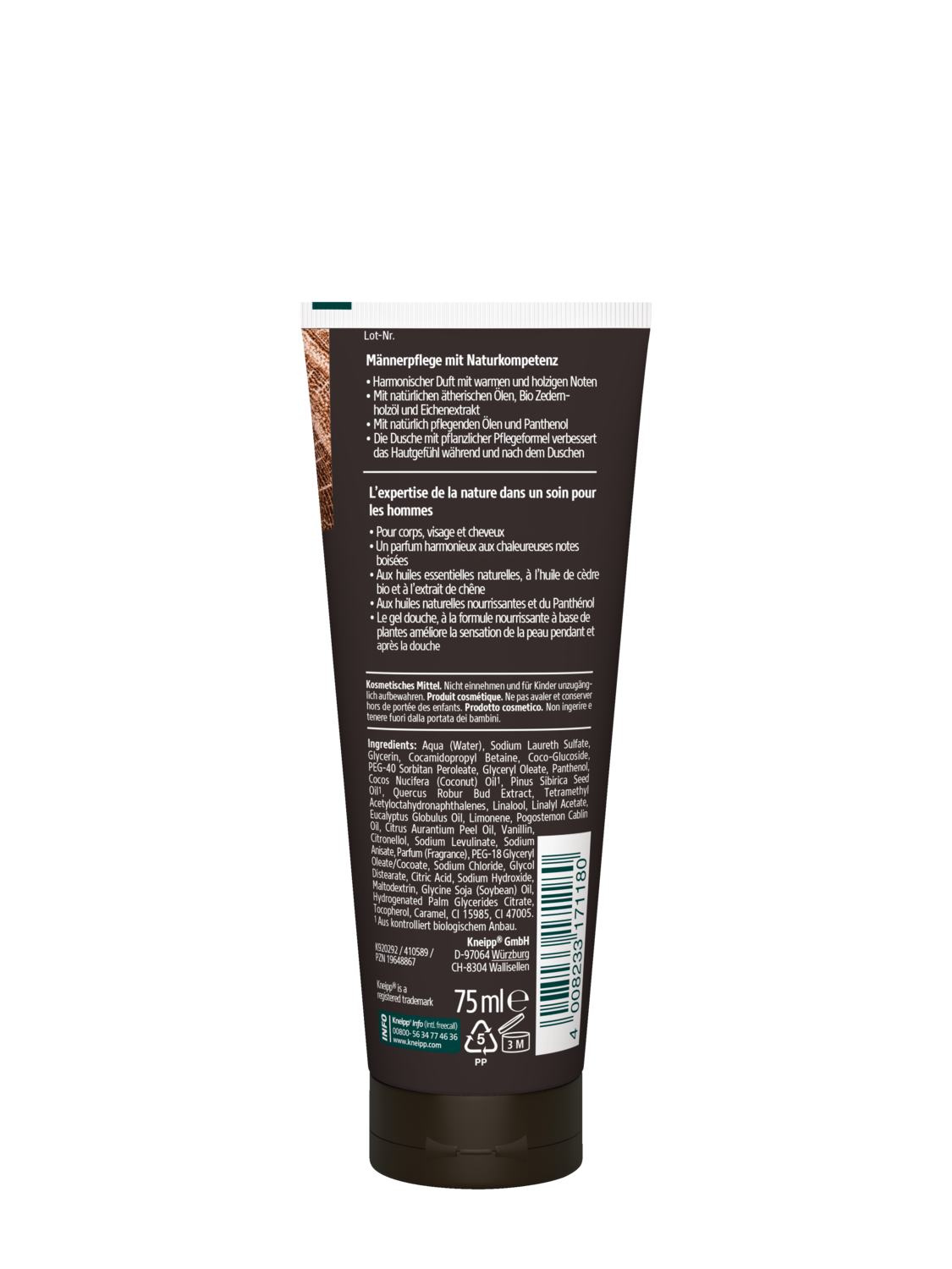 Shampooing-Douche &Eacute;nergisante et Puissante Mini - Vue de dos