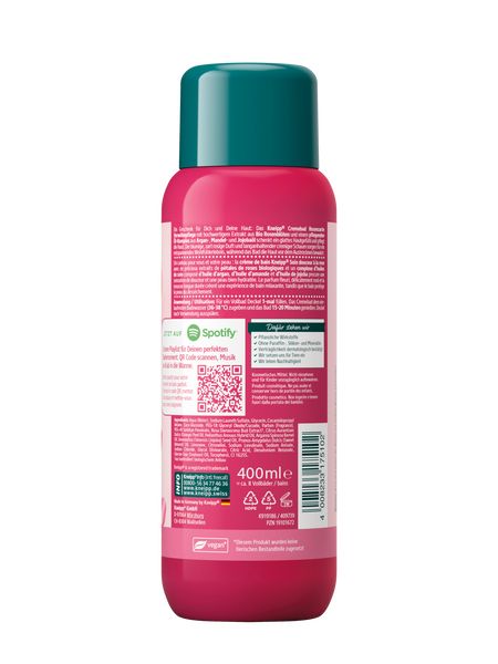 Crème de bain Soin douceur à la rose - Vue de dos