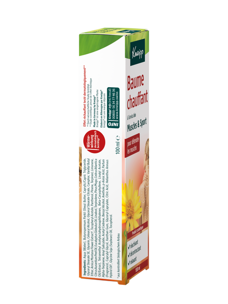 Baume chauffant à l'arnica bio - Vue de gauche