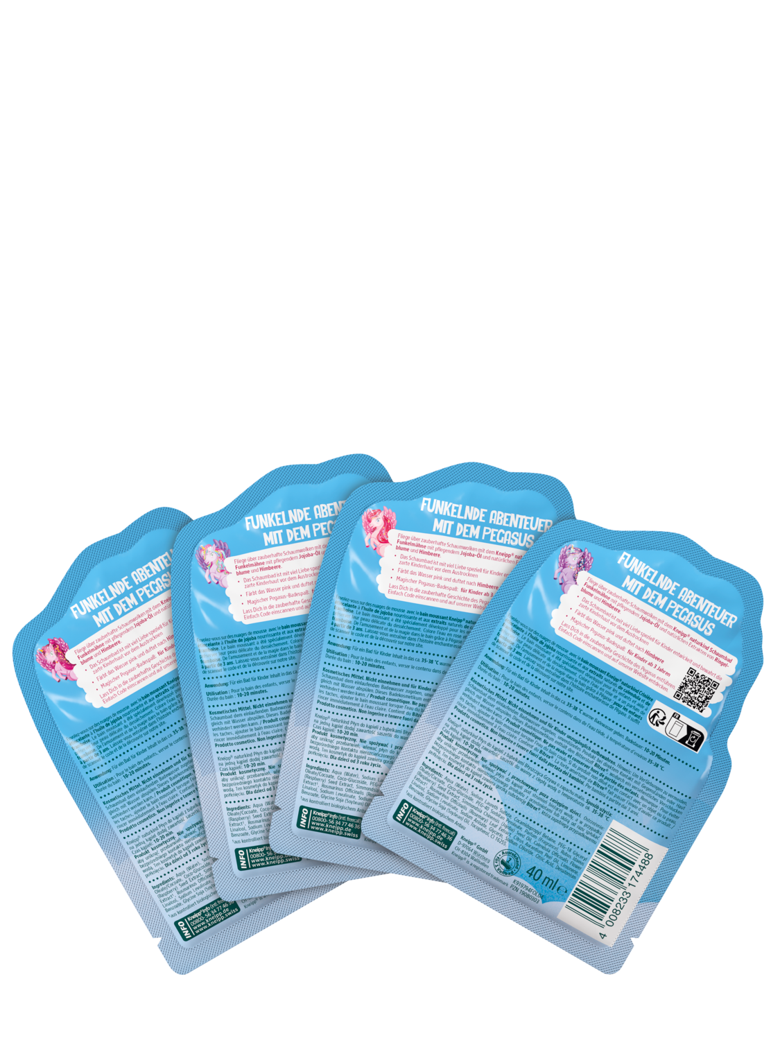 Naturkind Bain moussant Crini&egrave;re &eacute;tincelante - Vue de dos