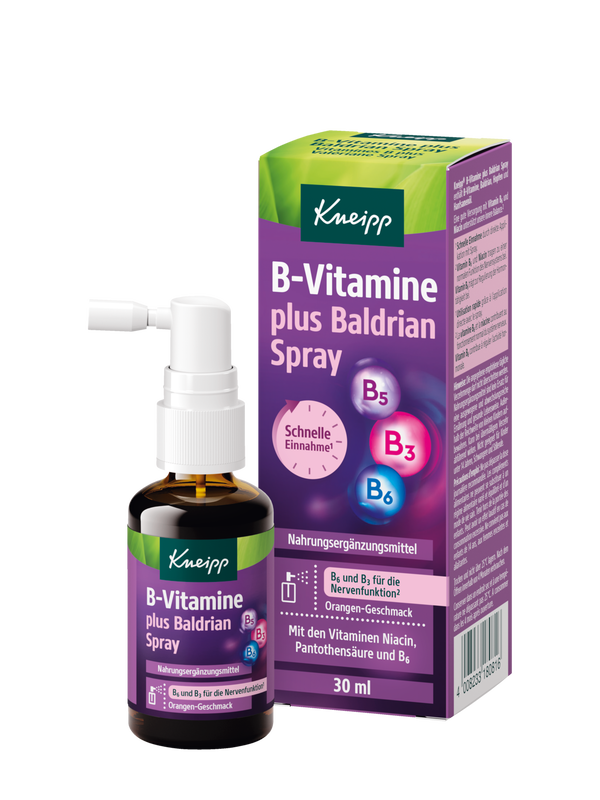 Vitamines B plus Valériane Spray