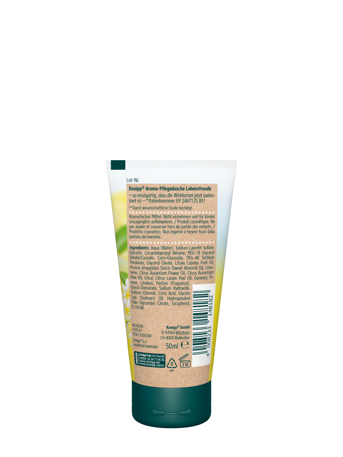 Douche Joie de vivre - Vue de dos