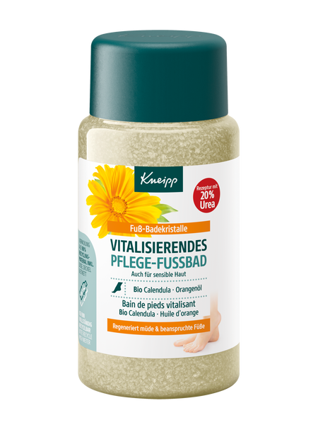 Cristaux pour bain de pieds - Vue de face