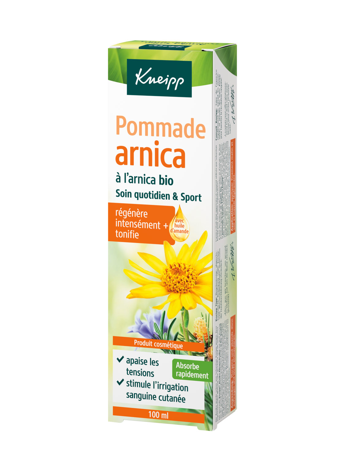 Pommade arnica - Vue de dos