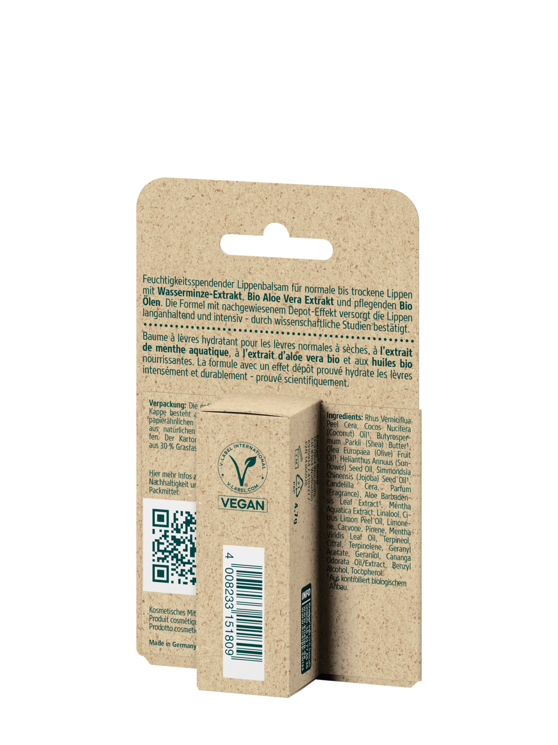 Soin l&egrave;vres Soin Hydratant - Vue de dos