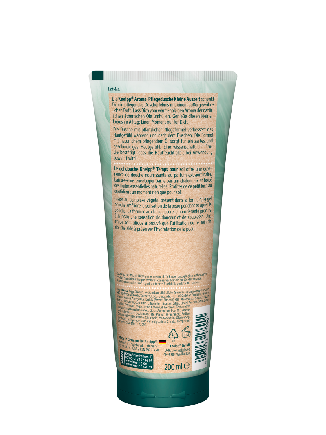 Douche Kneipp&reg; Temps pour soi - Vue de dos