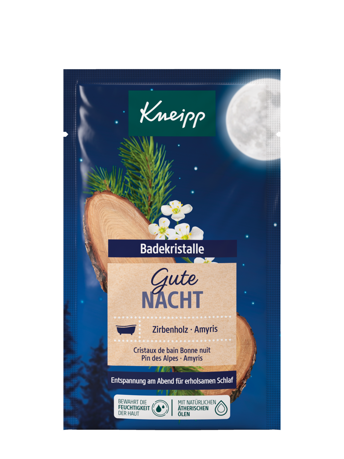 Cristaux de bain Bonne nuit - Vue de face