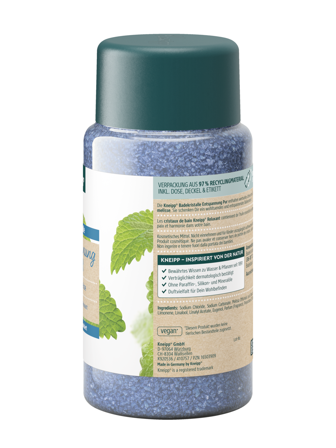 Cristaux de bain Relaxant - Vue de droite