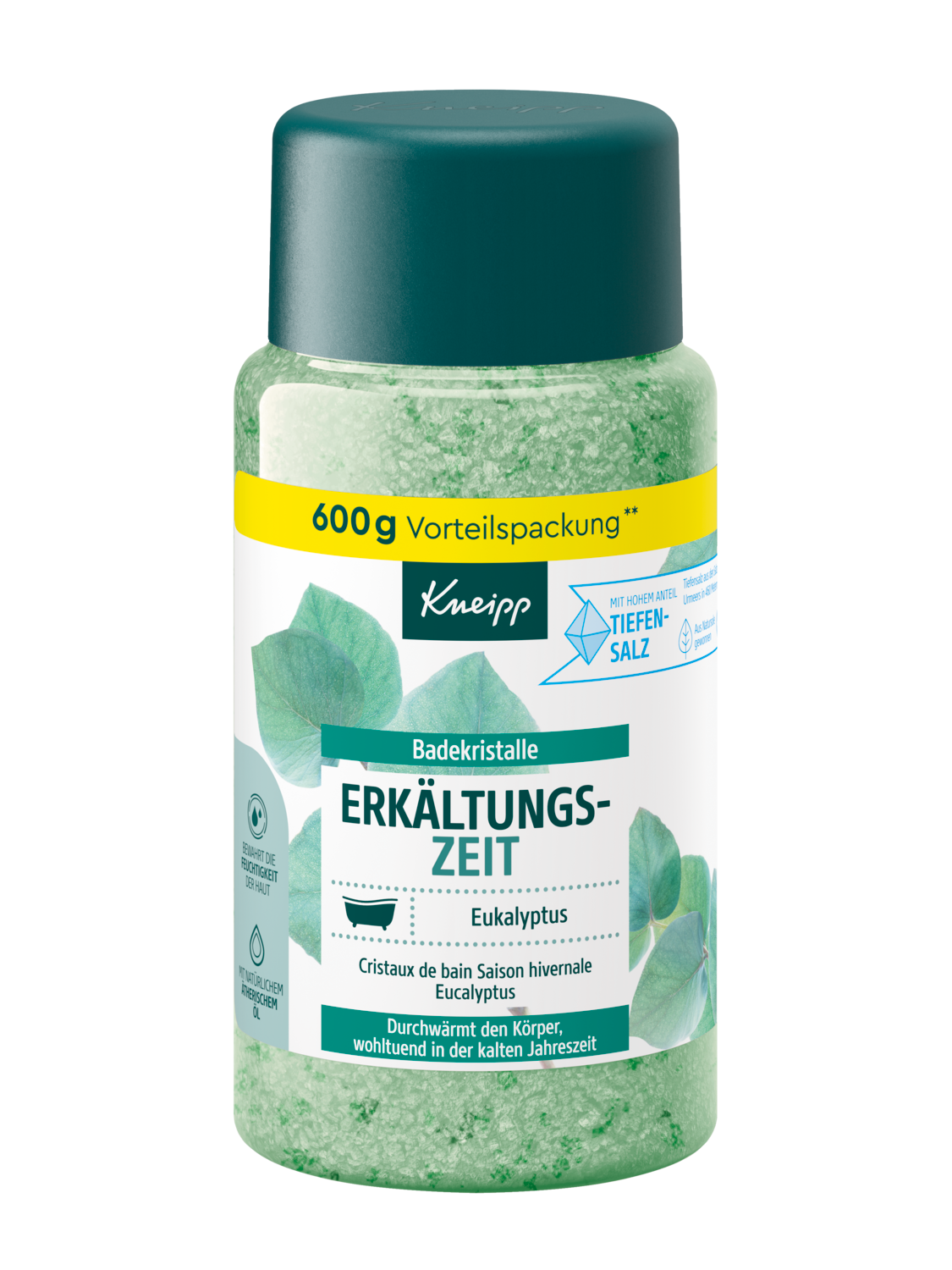 Cristaux de bain Saison hivernale Eucalyptus - Vue de face