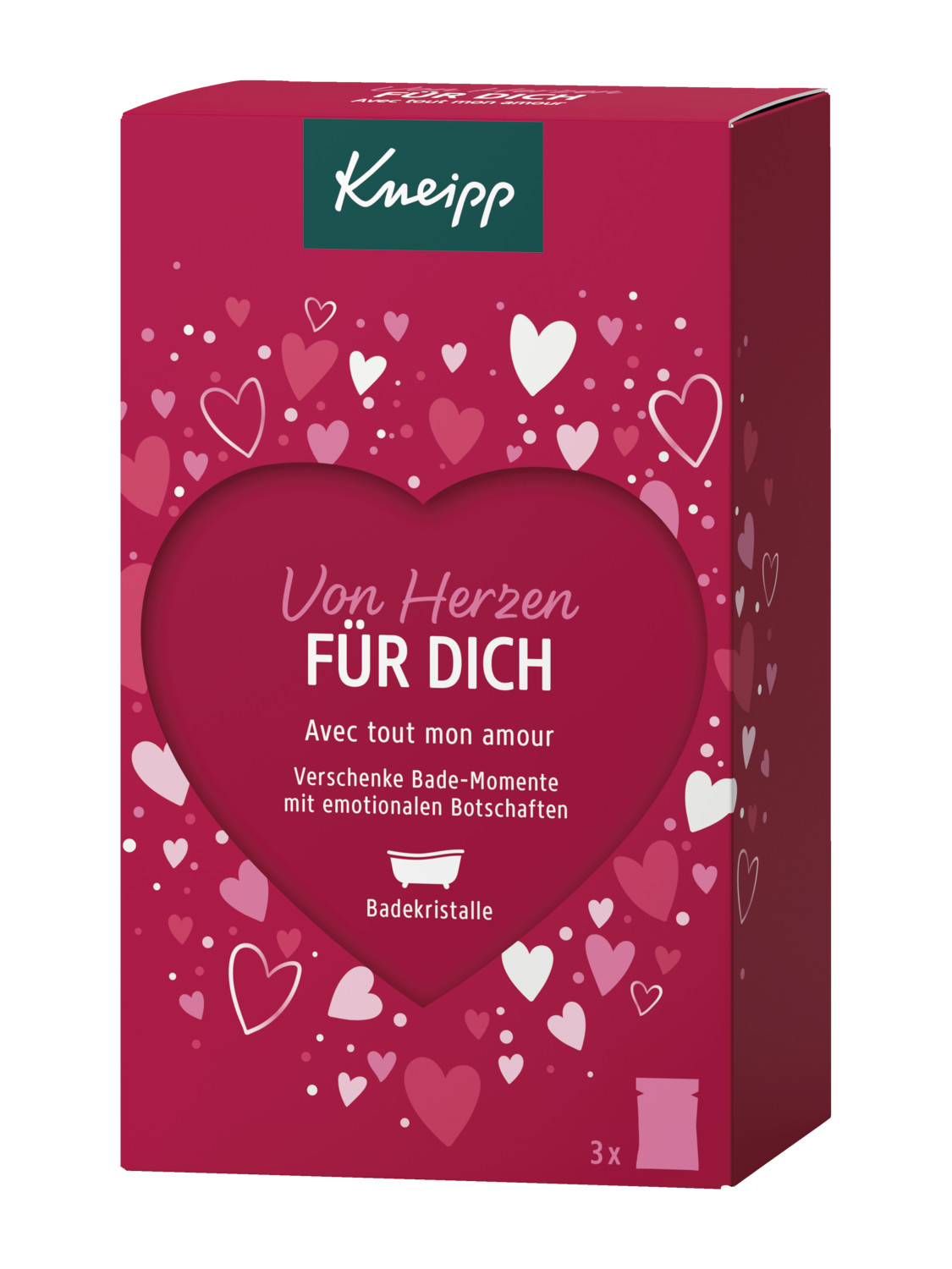 Set cadeau avec tout mon amour - Vue de face