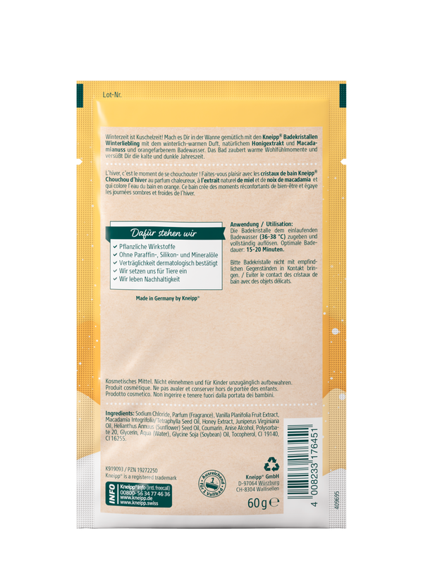 Cristaux de bain Chouchou dhiver 