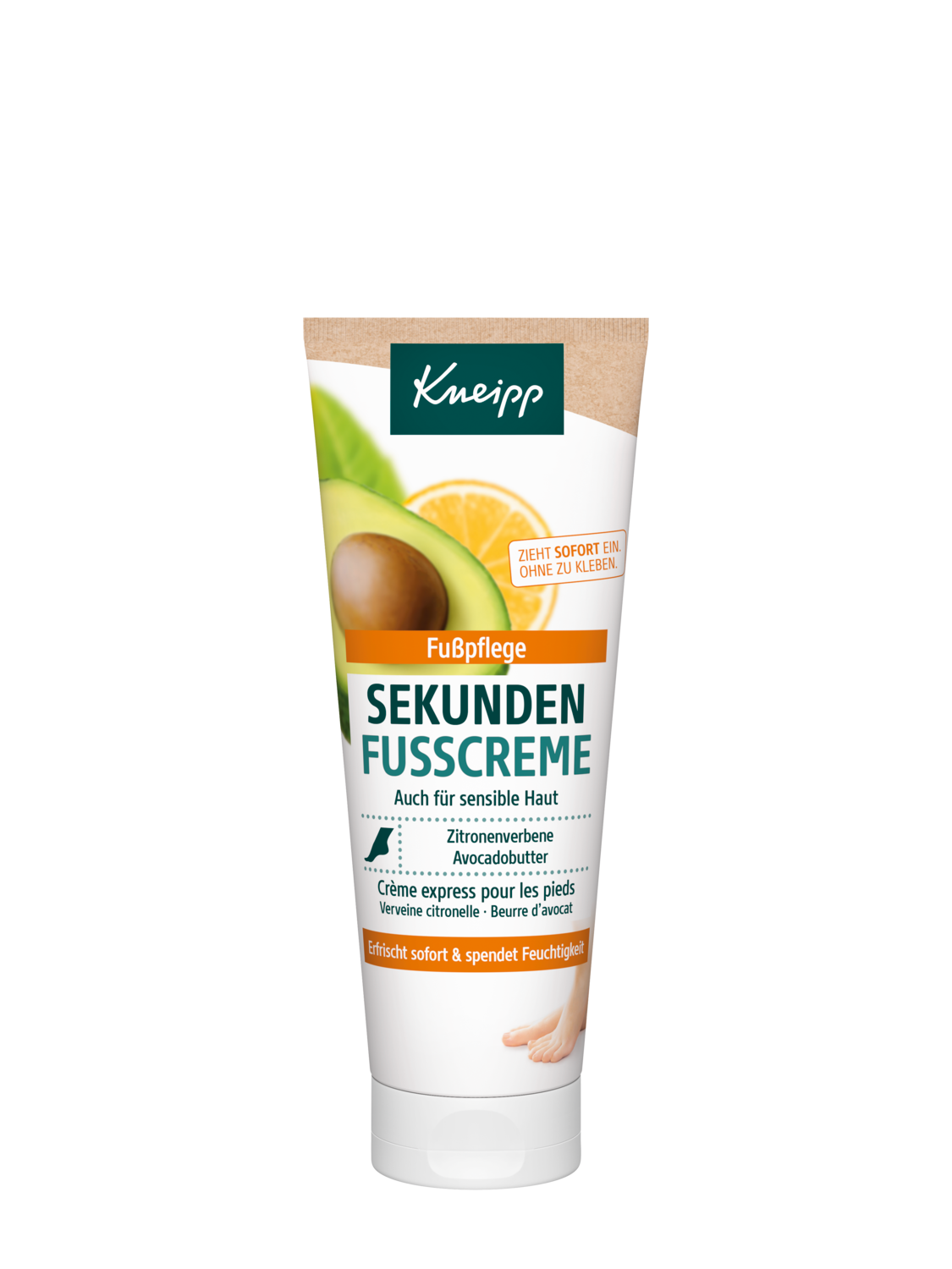 Cr&egrave;me express pour les pieds - Vue de face
