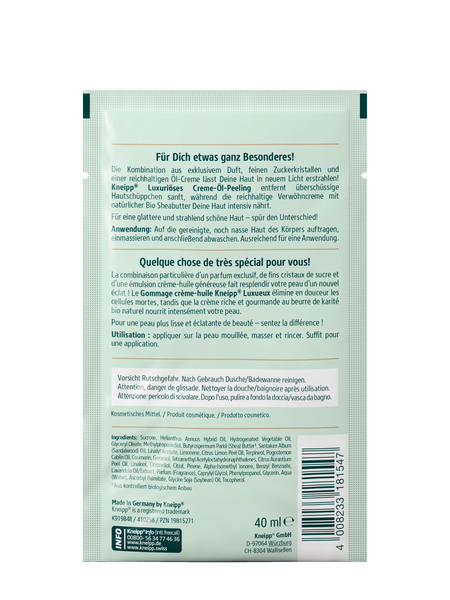 Gommage crème-huile Luxueux - Vue de dos