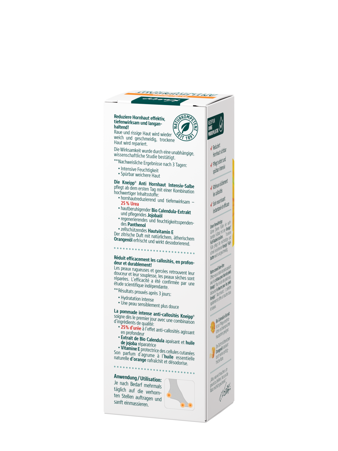 Pommade intense anti-callosit&eacute;s - Vue de dos