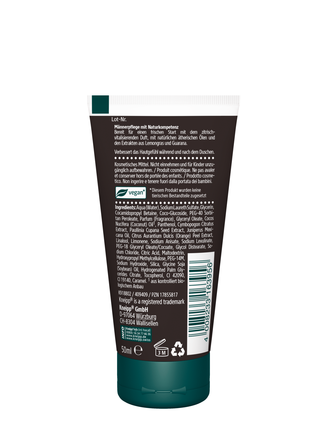 Shampooing-Douche D&eacute;marrage R&eacute;ussi Mini - Vue de dos