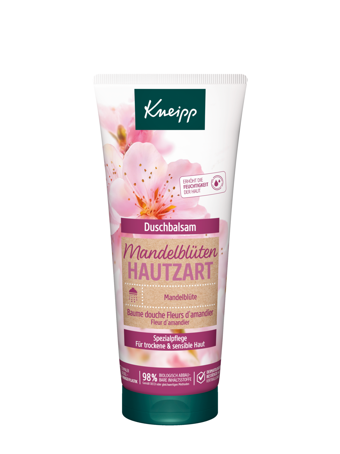 Baume douche Fleurs d amandier - Vue de face